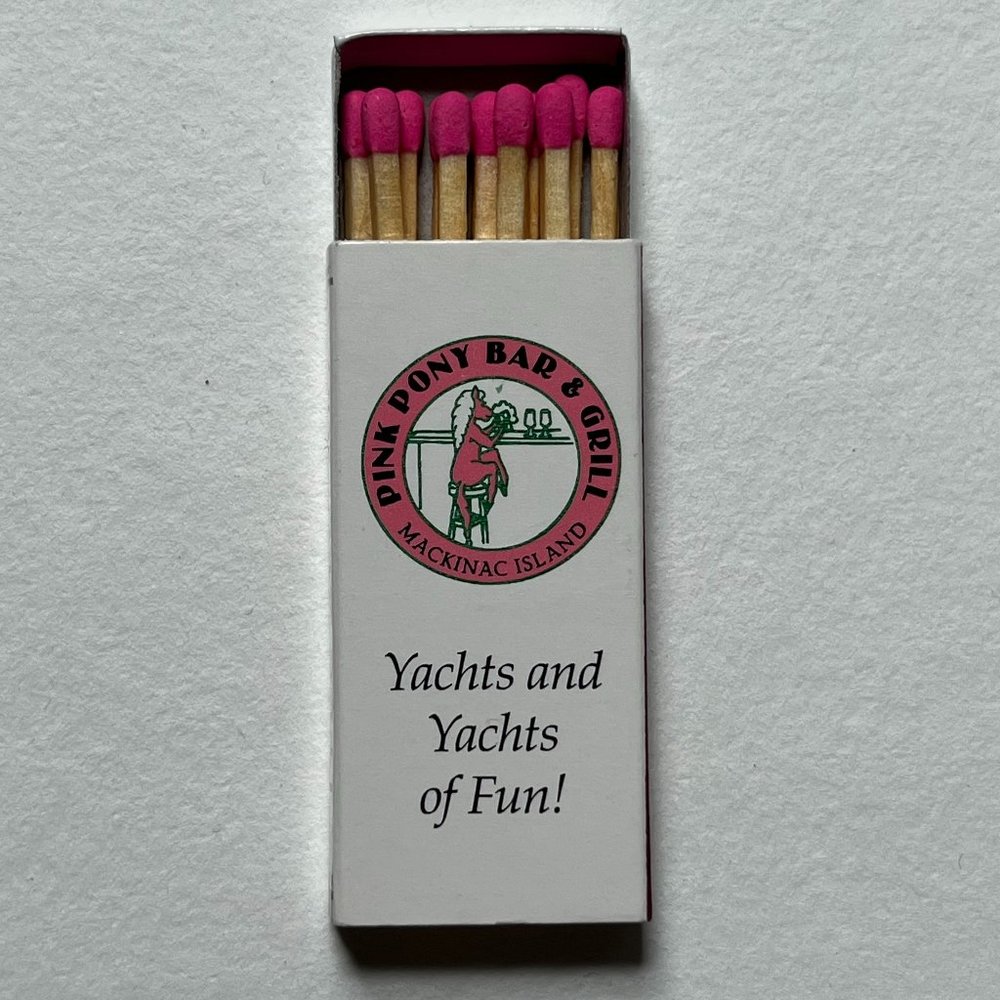 Pink Pony, Mackinac Island Matchbook